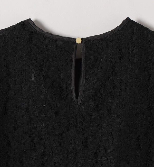 SHIPS any「《予約》SHIPS any:〈手洗い可能〉フラワー レース クルーネック ペプラム ブラウス」|シャツ・ブラウス|