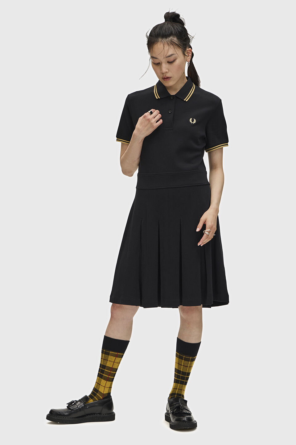 FRED PERRY 「Tipped Pleated Tennis Dress」|ワンピース|