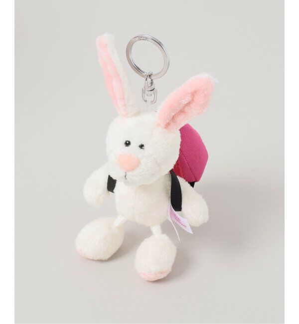 OUTDOOR PRODUCTS Usual Things「NICI(ニキ)/キーホルダー ラビット ペッシュ10cm+リュック ピンク/OUTDOOR PRODUCTS」|キーケース|