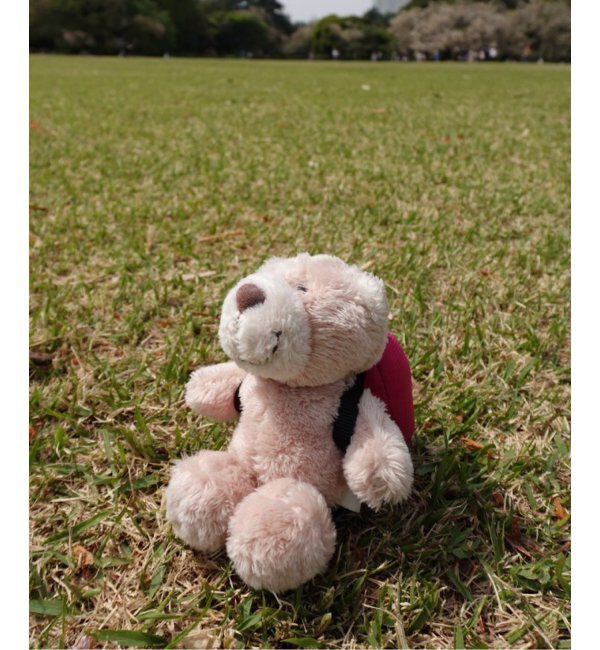 OUTDOOR PRODUCTS Usual Things「NICI(ニキ)/キーホルダー ラビット ペッシュ10cm+リュック ピンク/OUTDOOR PRODUCTS」|キーケース|