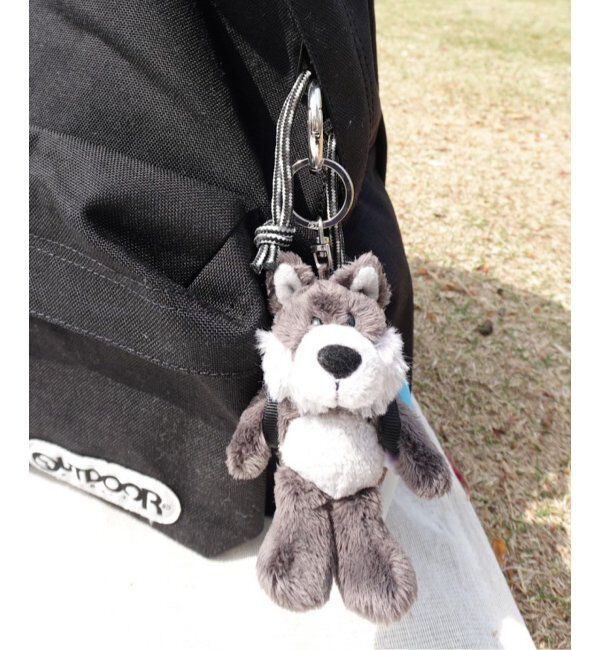 OUTDOOR PRODUCTS Usual Things「NICI(ニキ)/キーホルダー ラビット ペッシュ10cm+リュック ピンク/OUTDOOR PRODUCTS」|キーケース|