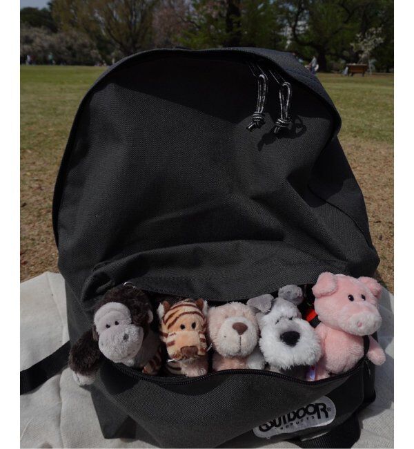 OUTDOOR PRODUCTS Usual Things「NICI(ニキ)/キーホルダー ラビット ペッシュ10cm+リュック ピンク/OUTDOOR PRODUCTS」|キーケース|