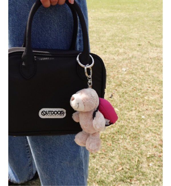 OUTDOOR PRODUCTS Usual Things「NICI(ニキ)/キーホルダー ラビット ペッシュ10cm+リュック ピンク/OUTDOOR PRODUCTS」|キーケース|