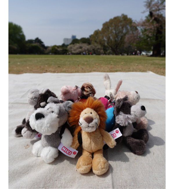 OUTDOOR PRODUCTS Usual Things「NICI(ニキ)/キーホルダー ラビット ペッシュ10cm+リュック ピンク/OUTDOOR PRODUCTS」|キーケース|