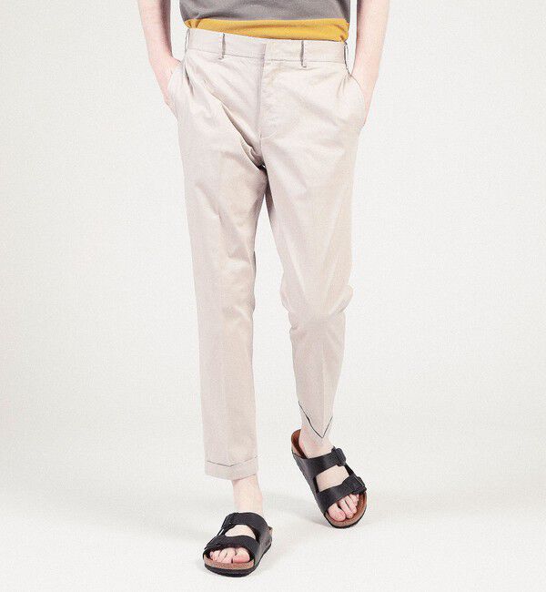 TOMORROWLAND MENS「コットンポリウレタン バックシャーリングスリムテーパードパンツ」|その他|