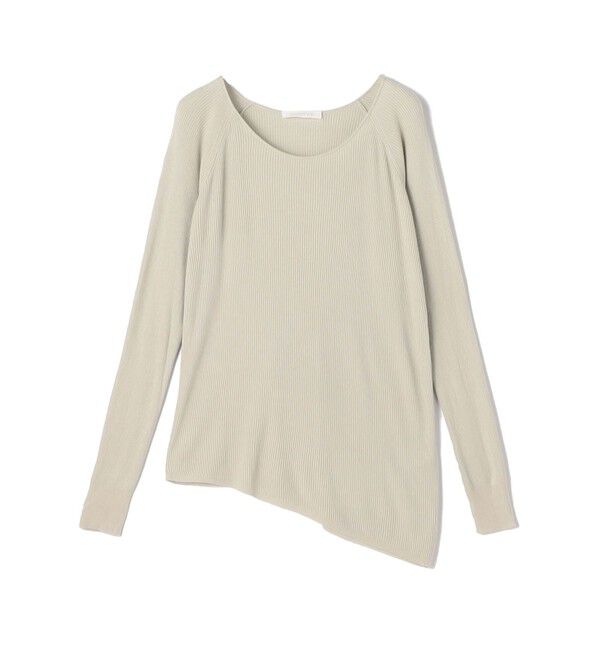 GALERIE VIE「ソフトレーヨン アシンメトリープルオーバー」|ニット・セーター|13 ライトグレー