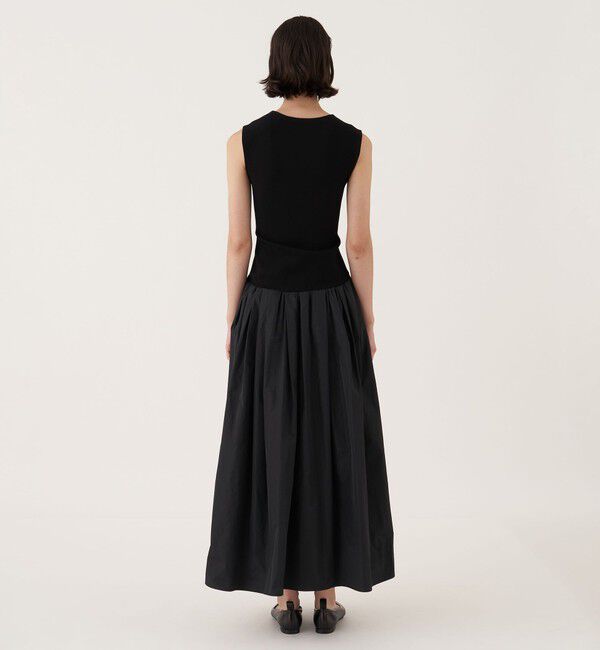 DES PRES「マイクシルクタフタ ウエストギャザーワンピース」|ワンピース|