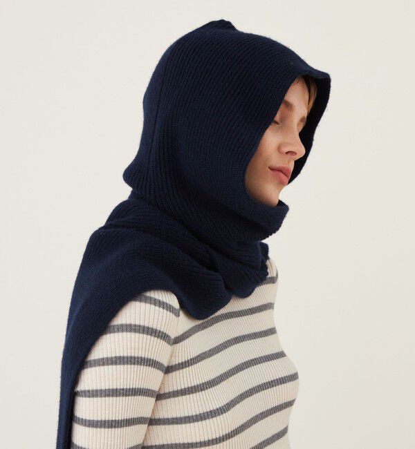 GALERIE VIE「スコットランドウール フーディーマフラー」|マフラー|