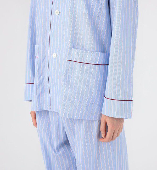 TOMORROWLAND HOME「コットンブロードストライプ パジャマ（ウィメンズ）」|ルームウェア|