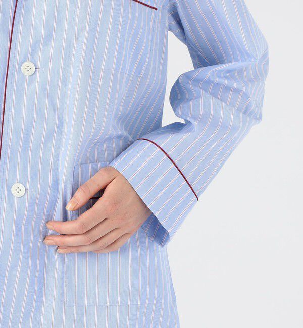 TOMORROWLAND HOME「コットンブロードストライプ パジャマ（ウィメンズ）」|ルームウェア|