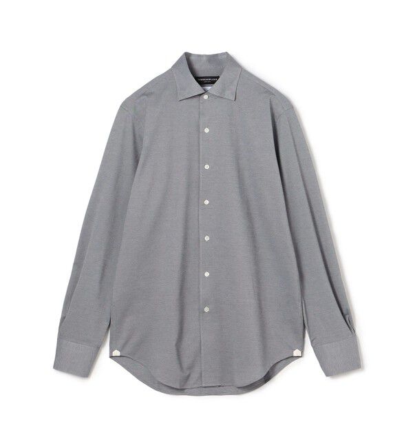 TOMORROWLAND MENS「コットンポリエステル ループボタンダウンドレスシャツ」|シャツ・ブラウス|17 チャコールグレー