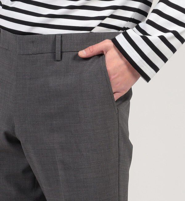 TOMORROWLAND MENS「ウールポリエステル ノープリーツスラックス」|スラックス|