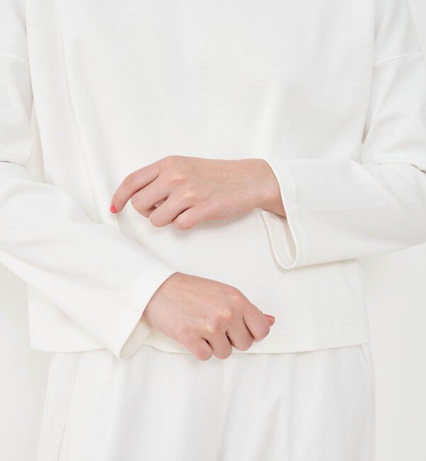 GALERIE VIE「クリアヤーンリブ ワイドボートネックプルオーバー」|Tシャツ・カットソー|