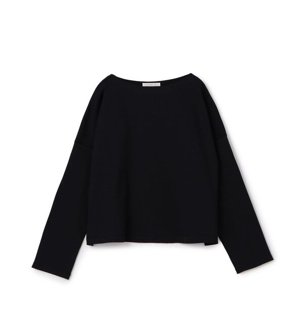 GALERIE VIE「クリアヤーンリブ ワイドボートネックプルオーバー」|Tシャツ・カットソー|17 チャコールグレー