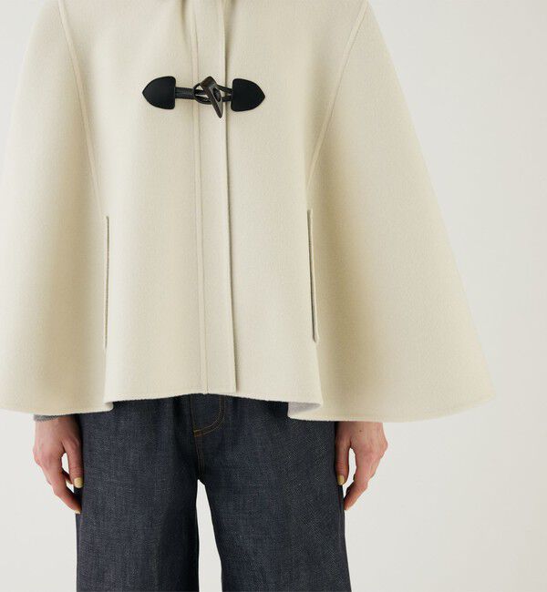 GALERIE VIE「ウールダブルフェイス フーテッドポンチョ」|ポンチョ・ケープ|