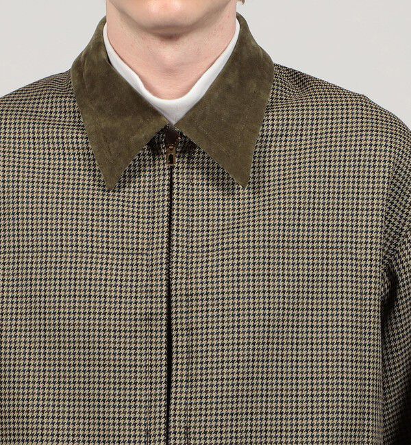 TOMORROWLAND MENS「ポリエステル ガンクラブチェックブルゾン」|ブルゾン・スタジャン|