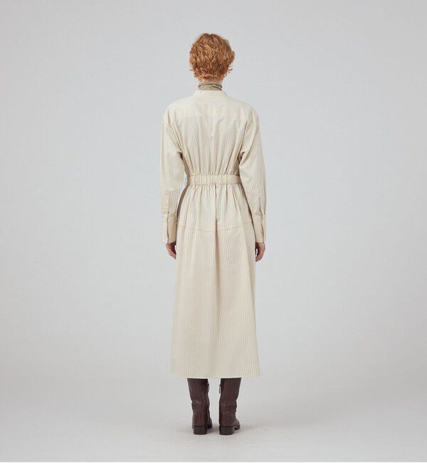 MACPHEE「ブラッシュドコットンツイル シャツワンピース」|ワンピース|