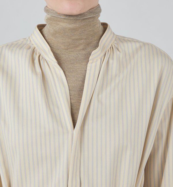 MACPHEE「ブラッシュドコットンツイル シャツワンピース」|ワンピース|