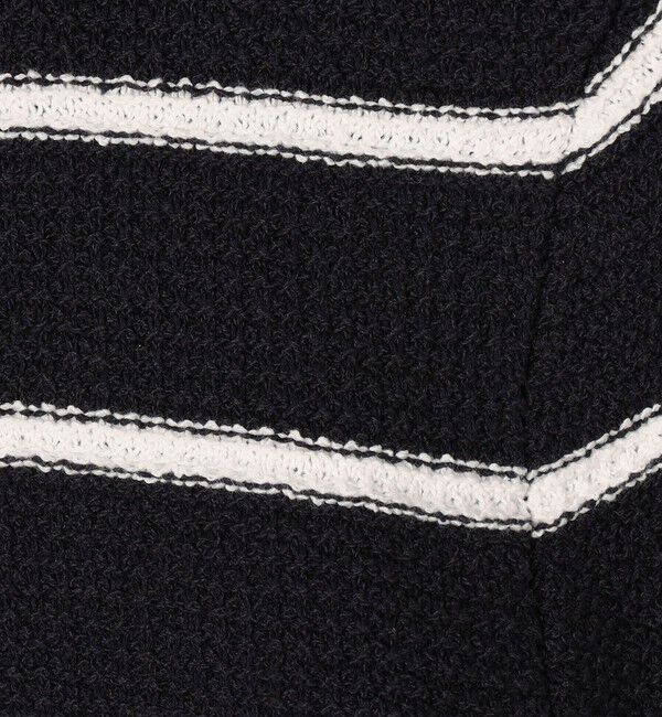 MACPHEE「モスライクステッチ ハーフスリーブジャケット」|ノーカラージャケット|