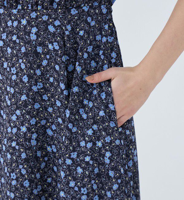 Ballsey「レジェフラワープリント ギャザートップワンピース」|ワンピース|