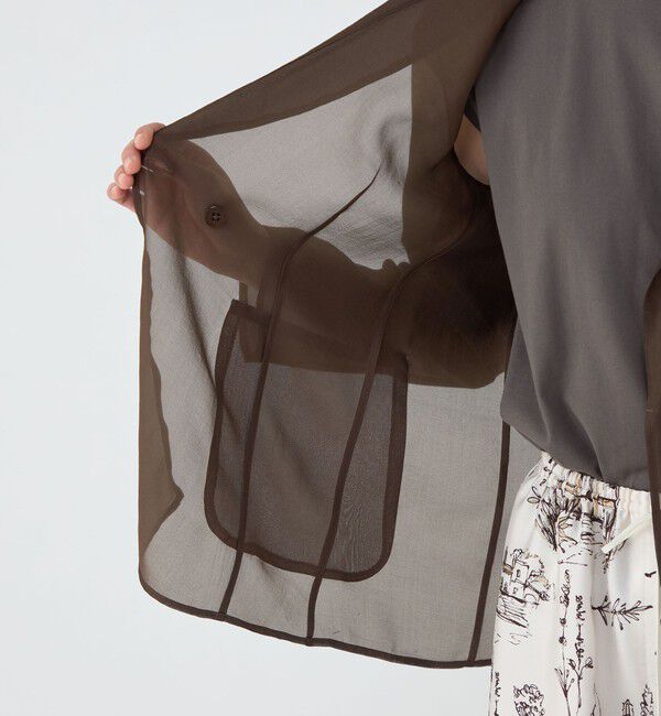 TOMORROWLAND collection「シアーオーガンジー シースルージャケット」|テーラードジャケット|