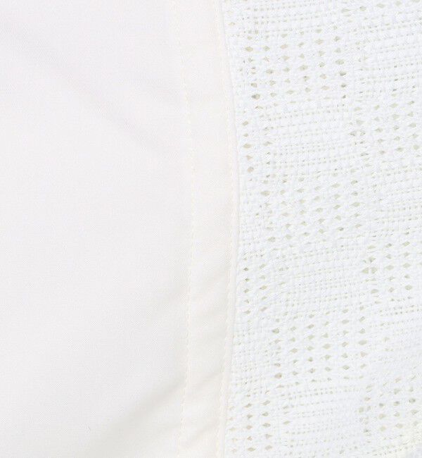 CABaN「コットンスクエアレース ハーフスリーブシャツ」|シャツ・ブラウス|