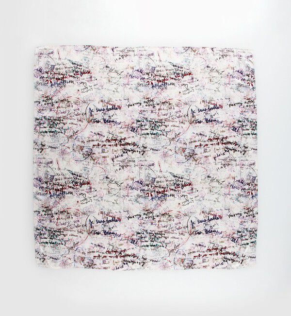 DES PRES「メッセージウォールプリント  スカーフ」|バンダナ・スカーフ|