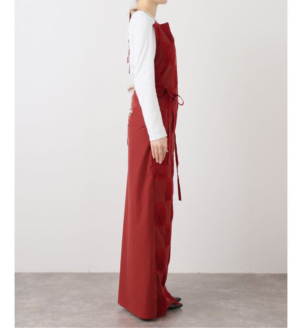  「PONTI CHECKERD PATERN EMBROIDERY DRESS PO2R008：ワンピース」|ワンピース|