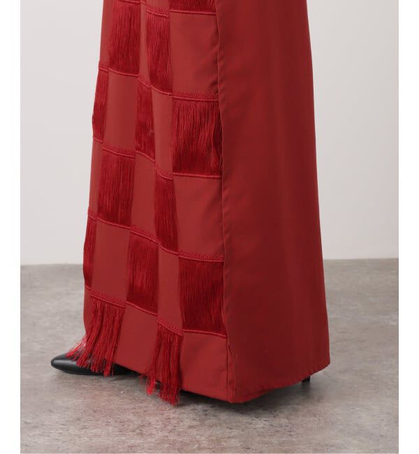  「PONTI CHECKERD PATERN EMBROIDERY DRESS PO2R008：ワンピース」|ワンピース|