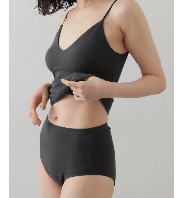 EMILYWEEK「【RESET】オーガニックコットン混 吸水ショーツ（グレー、グリーン）」|インナー|