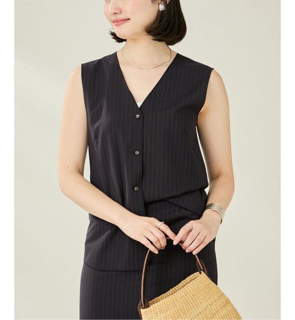 Plage「toropical ジレ」|その他|ブラック