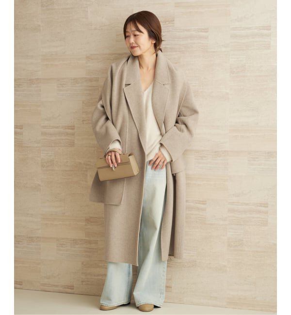 plage プラージュ　ハミルトンコート　ウール　カシミヤ　ベージュ プラージュ Plage 《WEB限定追加予約》HAMILTON Jacket コート2