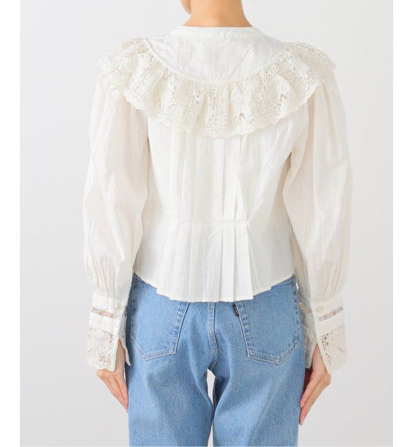 IENA LA BOUCLE「ULLA JOHNSON/ウラ ジョンソン esther long sleeve ブラウス PF250242」|シャツ・ブラウス|