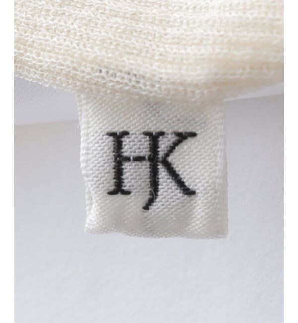 IENA LA BOUCLE「HAKUJI/ハクジ Sheer rib ロングスリーブプルオーバー H232550」|Tシャツ・カットソー|