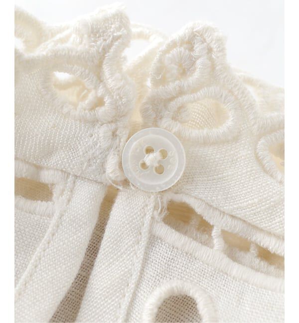 IENA LA BOUCLE「SEA NEW YORK/シー ニューヨーク LULA EMBROIDERY S/SLV TOP PF25-016」|シャツ・ブラウス|