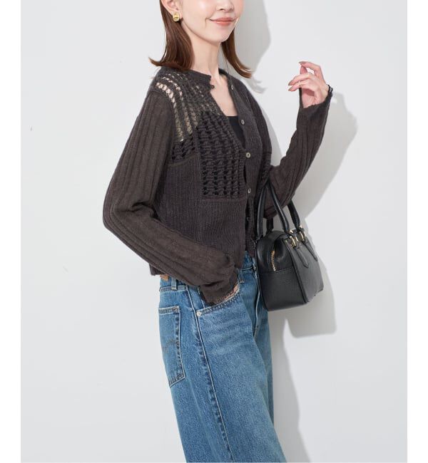 SLOBE IENA「tyn.TGOR/トゴール グリッターモヘヤカーディガン TG5A-J0202」|カーディガン|