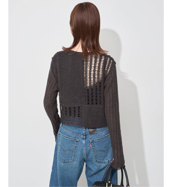 SLOBE IENA「tyn.TGOR/トゴール グリッターモヘヤカーディガン TG5A-J0202」|カーディガン|