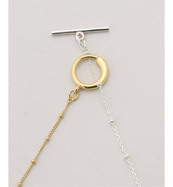 IENA「Rieuk/リューク Dot bicolor chain nl ネックレス NC55-MIX」|ネックレス|