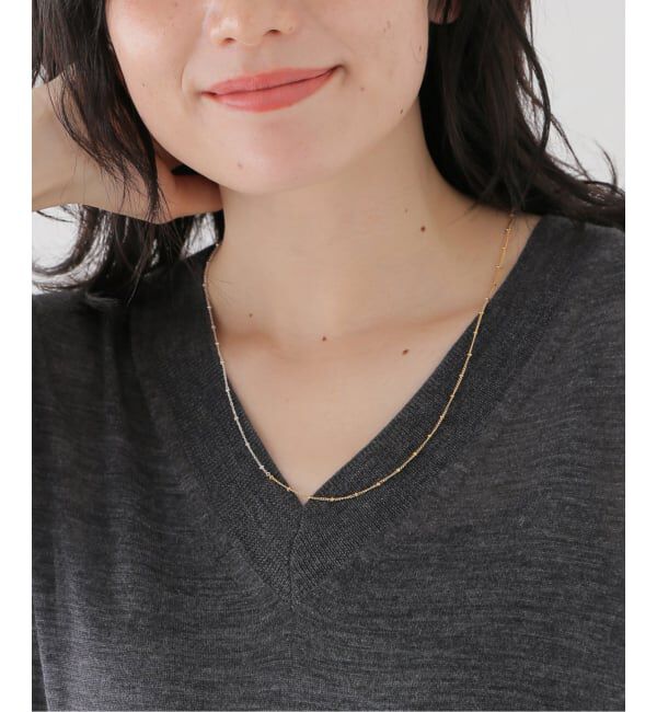 IENA「Rieuk/リューク Dot bicolor chain nl ネックレス NC55-MIX」|ネックレス|