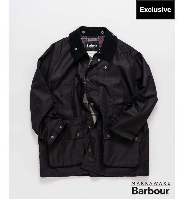 EDIFICE「Barbour for MARKAWARE & EDIFICE 別注 タマムシ BEDALE/ビデイル "SOLARO"」|その他|ブラック