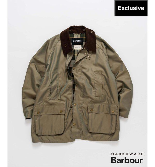EDIFICE「Barbour for MARKAWARE & EDIFICE 別注 タマムシ BEDALE/ビデイル "SOLARO"」|その他|カーキ