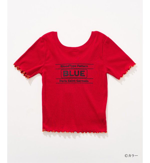 Paris Saint-Germain「【EVA*PSG】 JP  PATTERND BLUE TEE」|Tシャツ・カットソー|