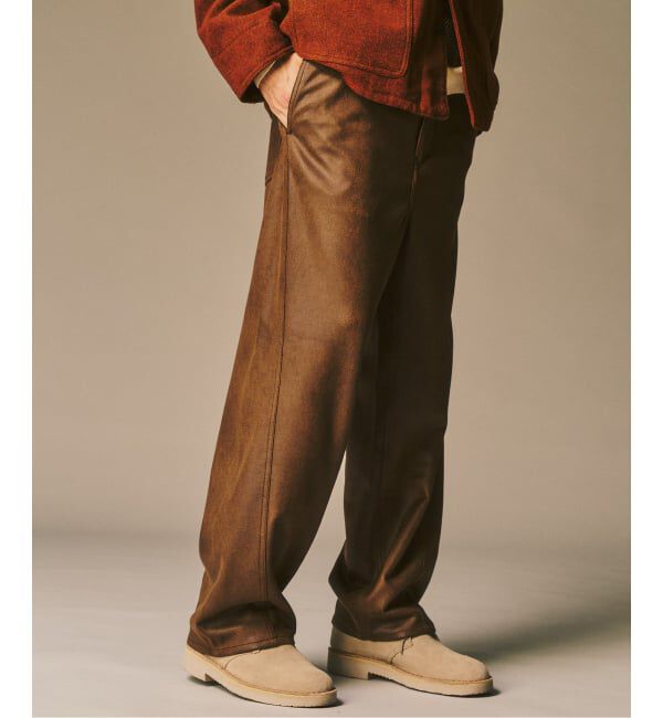 417 EDIFICE「ストレッチスウェード 3D パンツ」|スラックス|