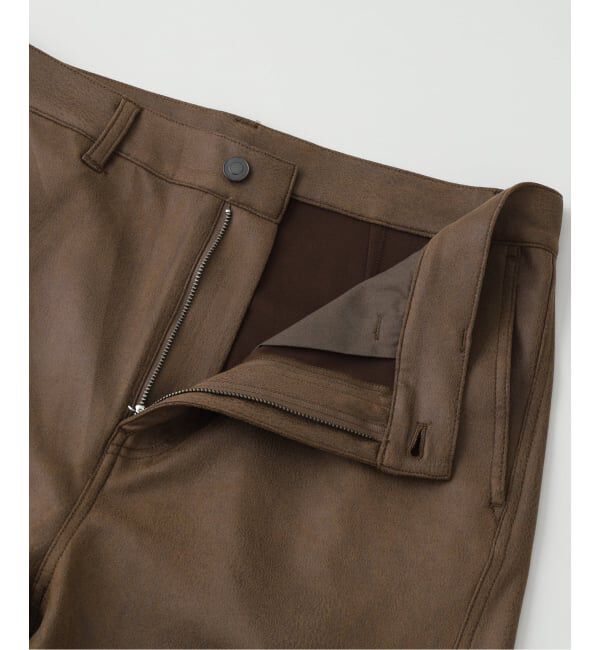 417 EDIFICE「ストレッチスウェード 3D パンツ」|スラックス|