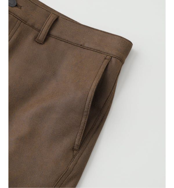 417 EDIFICE「ストレッチスウェード 3D パンツ」|スラックス|