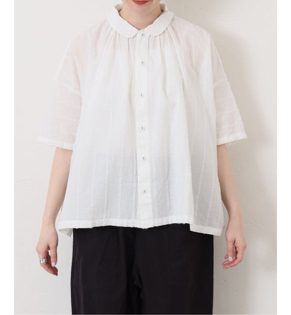 journal standard luxe「ドビーストライプギャザーシャツ」|シャツ・ブラウス|