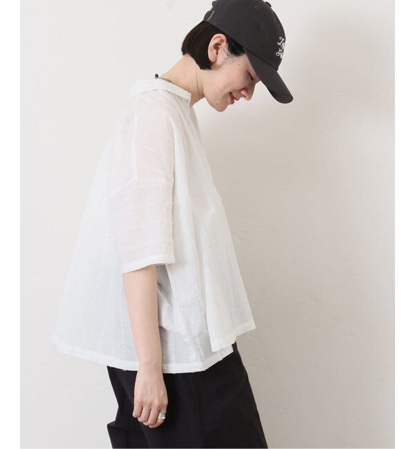journal standard luxe「ドビーストライプギャザーシャツ」|シャツ・ブラウス|