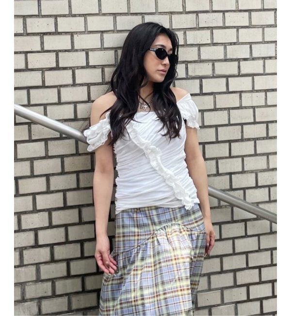 Oriens JOURNAL STANDARD「【Mika.I&times;Oriens】チュールTee」|Tシャツ・カットソー|ホワイト