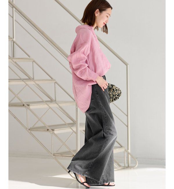 JOURNAL STANDARD relume「《追加》手洗い可 / カラーリネンオーバーサイズシャツ」|シャツ・ブラウス|