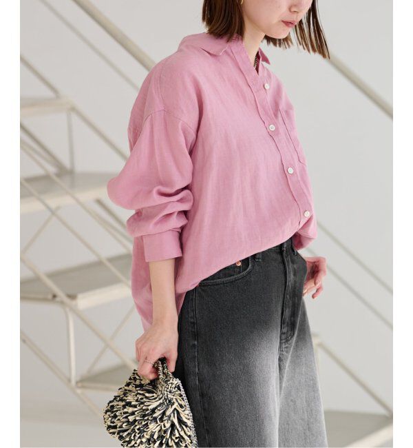 JOURNAL STANDARD relume「《追加》手洗い可 / カラーリネンオーバーサイズシャツ」|シャツ・ブラウス|